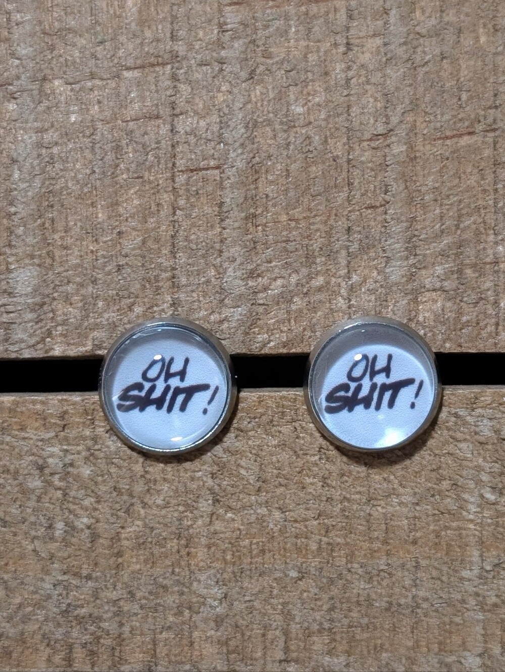 💟 Bad Word Handmade Stud Earrings